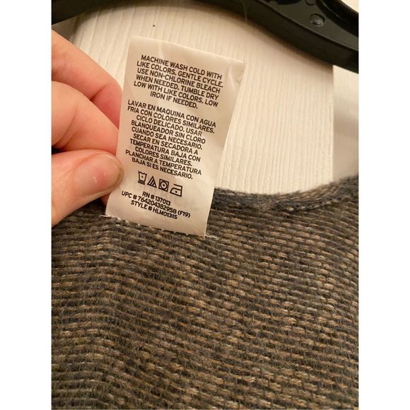 Woolrich Open Front Sleeveless Leopard Print Shawl Frail Hem, Gray One Size - Picture 4 of 7